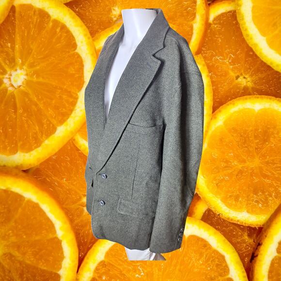 Territory Ahead Men's Green Wool Herringbone Elbow Patches Sports‎ Blazer Size M - Picture 1 of 14